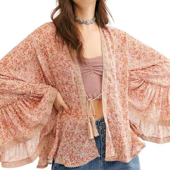 Free People Tops - Free people Lola kimono‎ XS